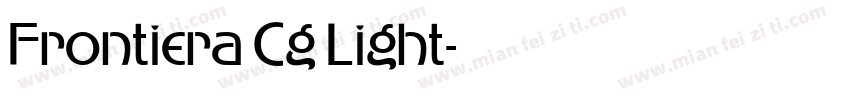 Frontiera Cg Light字体转换